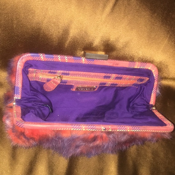 BCBGirls Genuine Fur and Suede Clutch - Picture 3 of 6